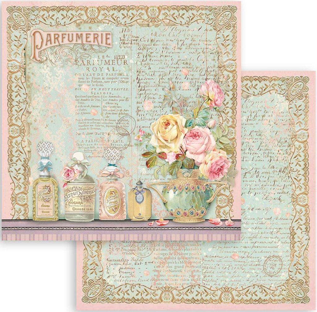 Rose Parfum 12 x 12 Pad Stamperia