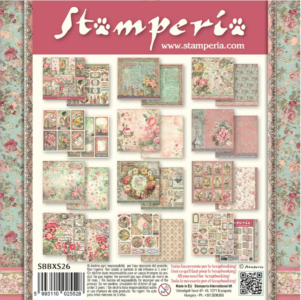 Rose Parfum 6 x 6 Pad Stamperia