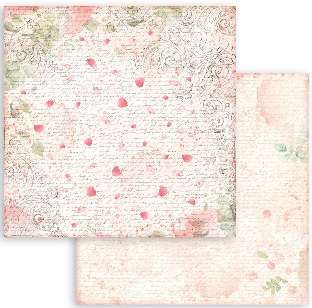 Rose Parfum 12 x 12 Backgrounds Pad Stamperia