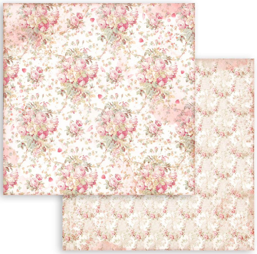 Rose Parfum 12 x 12 Backgrounds Pad Stamperia