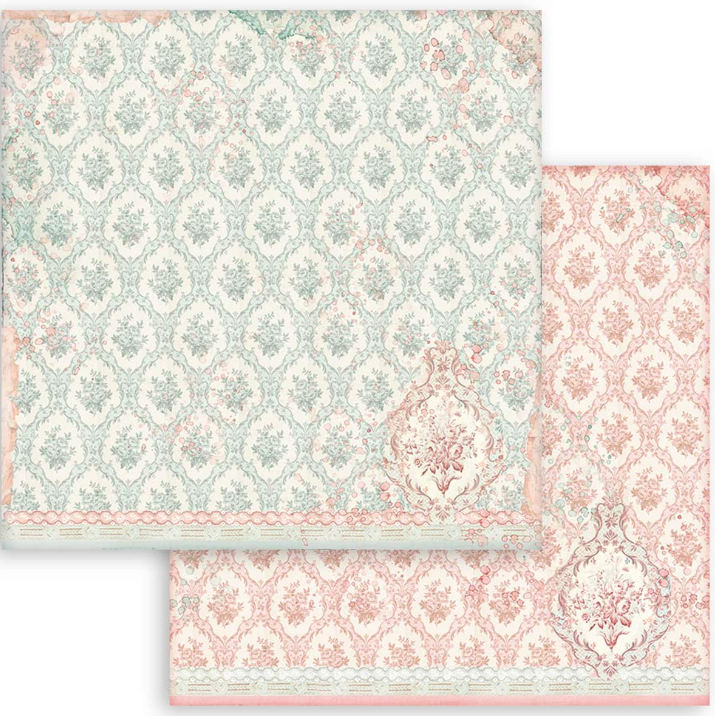 Rose Parfum 12 x 12 Backgrounds Pad Stamperia