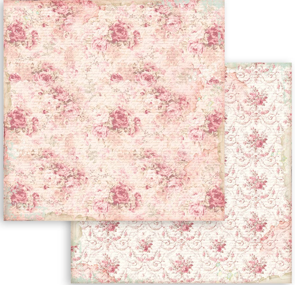 Rose Parfum 12 x 12 Backgrounds Pad Stamperia