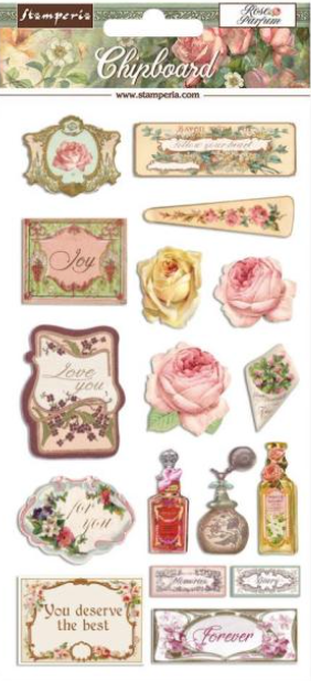 Rose Parfum Chipboard Stamperia