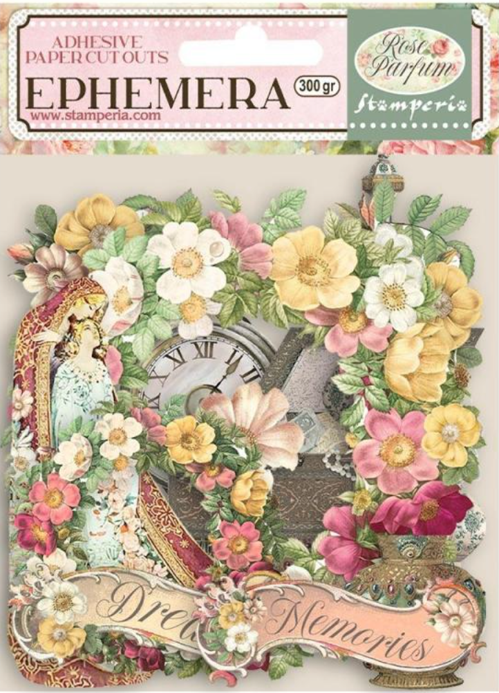 Rose Parfum Flowers and Garlands Ephemera Stamperia