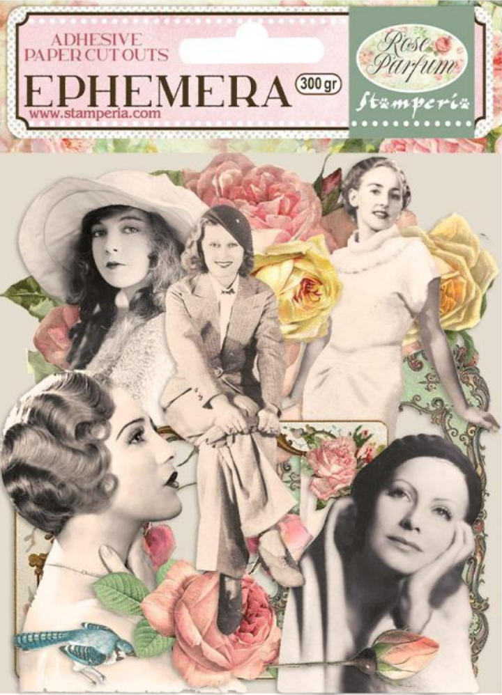 Rose Parfum Frames and Ladies Ephemera Stamperia