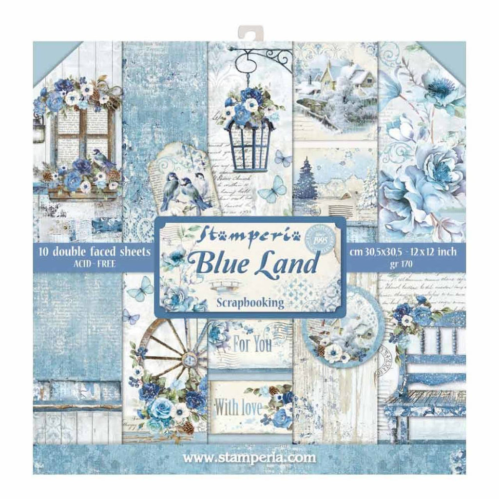Blue Land 12 x 12 by Stamperia