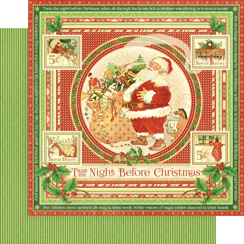 Twas the Night Before Christmas 8 x 8 Paper Pad Graphic 45