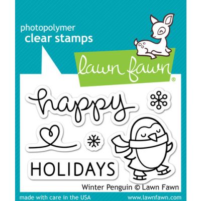 Winter Penguin Stamp and Die Set Lawn Fawn